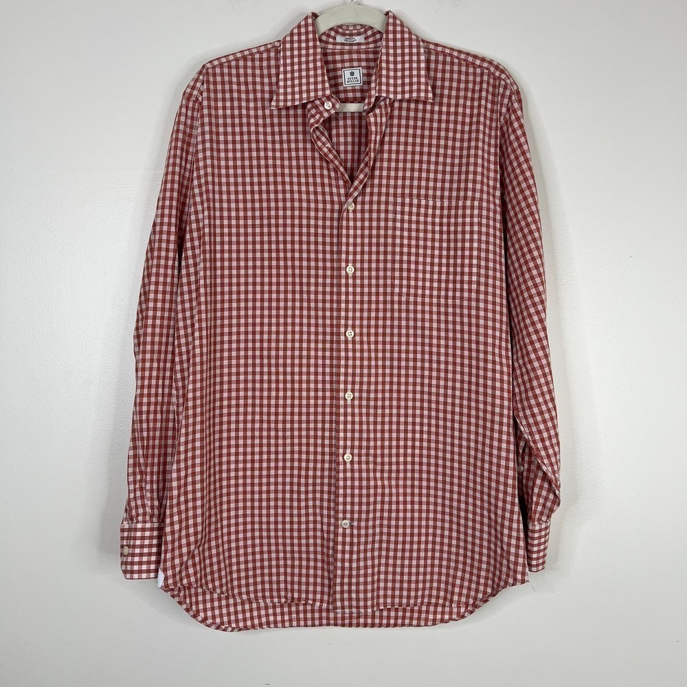 Peter Millar Checkered Gingham Button Front Butto… - image 1